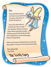 Personalized Tooth Fairy letter